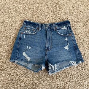 Abercrombie & Fitch Denim Mom Shorts